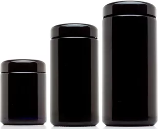 Bote de Conservación UV Negro 250 ml con Control de Temperatura - Poppins Lab