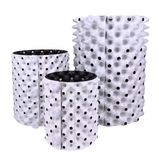 Maceta Redonda White Outside/Black Inside