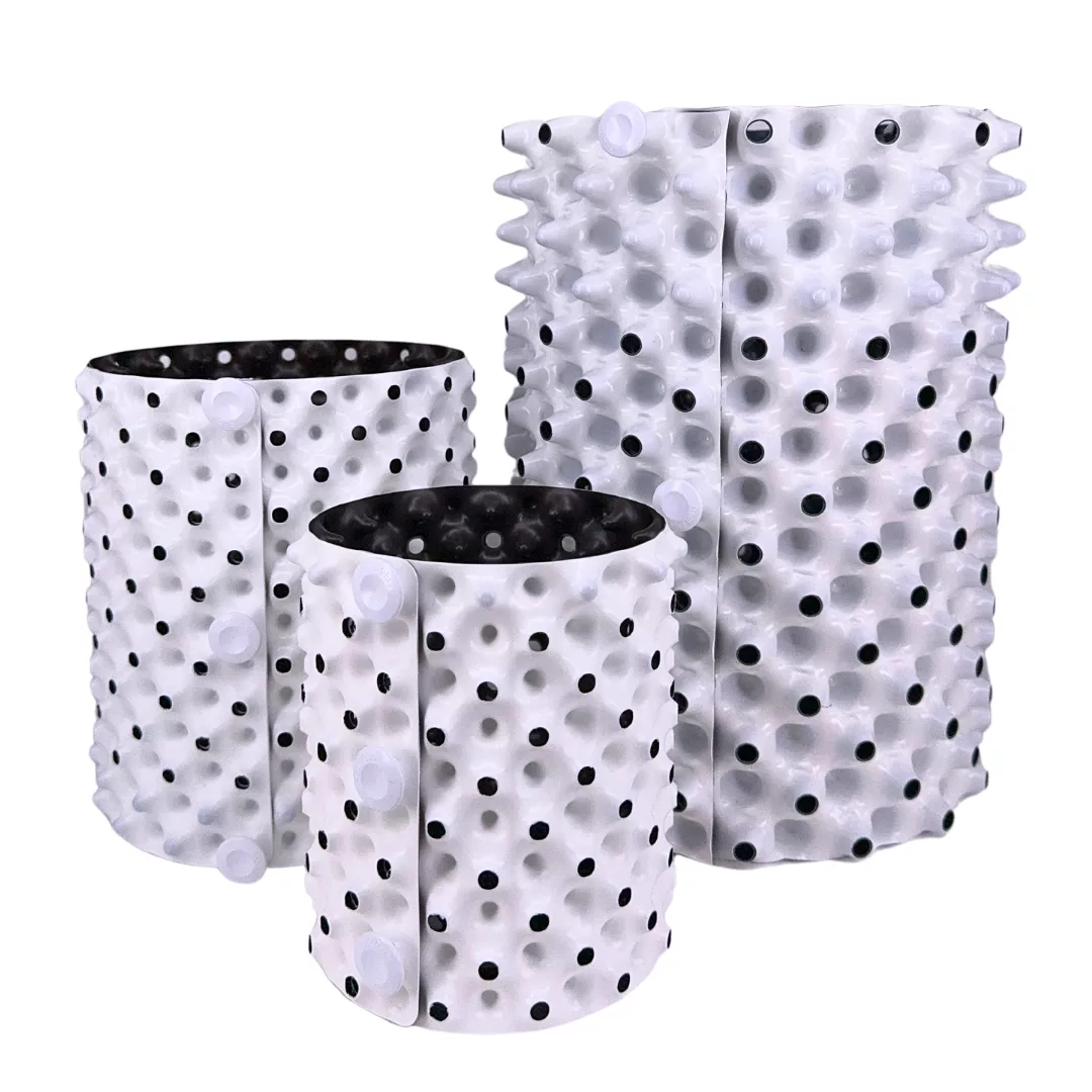 Maceta Redonda White Outside/Black Inside
