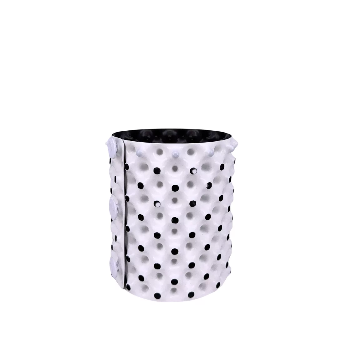 Maceta Redonda White Outside/Black Inside - Imagen 2