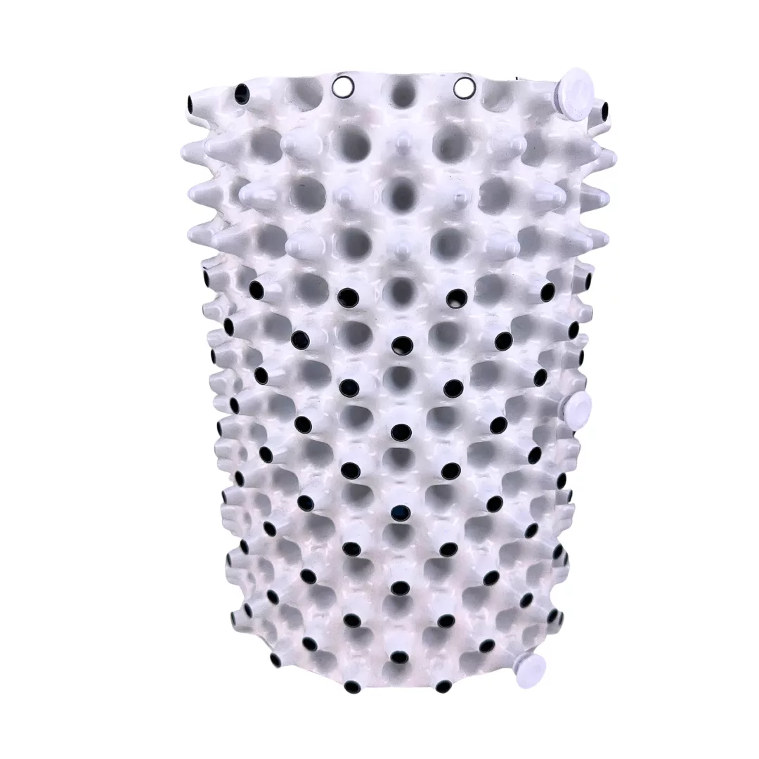 Maceta Redonda White Outside/Black Inside - Imagen 5