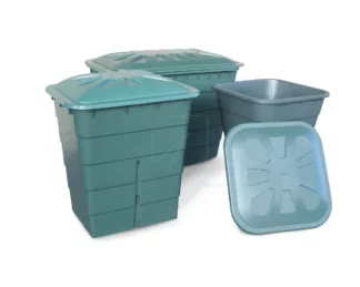 Depósito Cuadrado Verde 200L - Almacenamiento de Agua