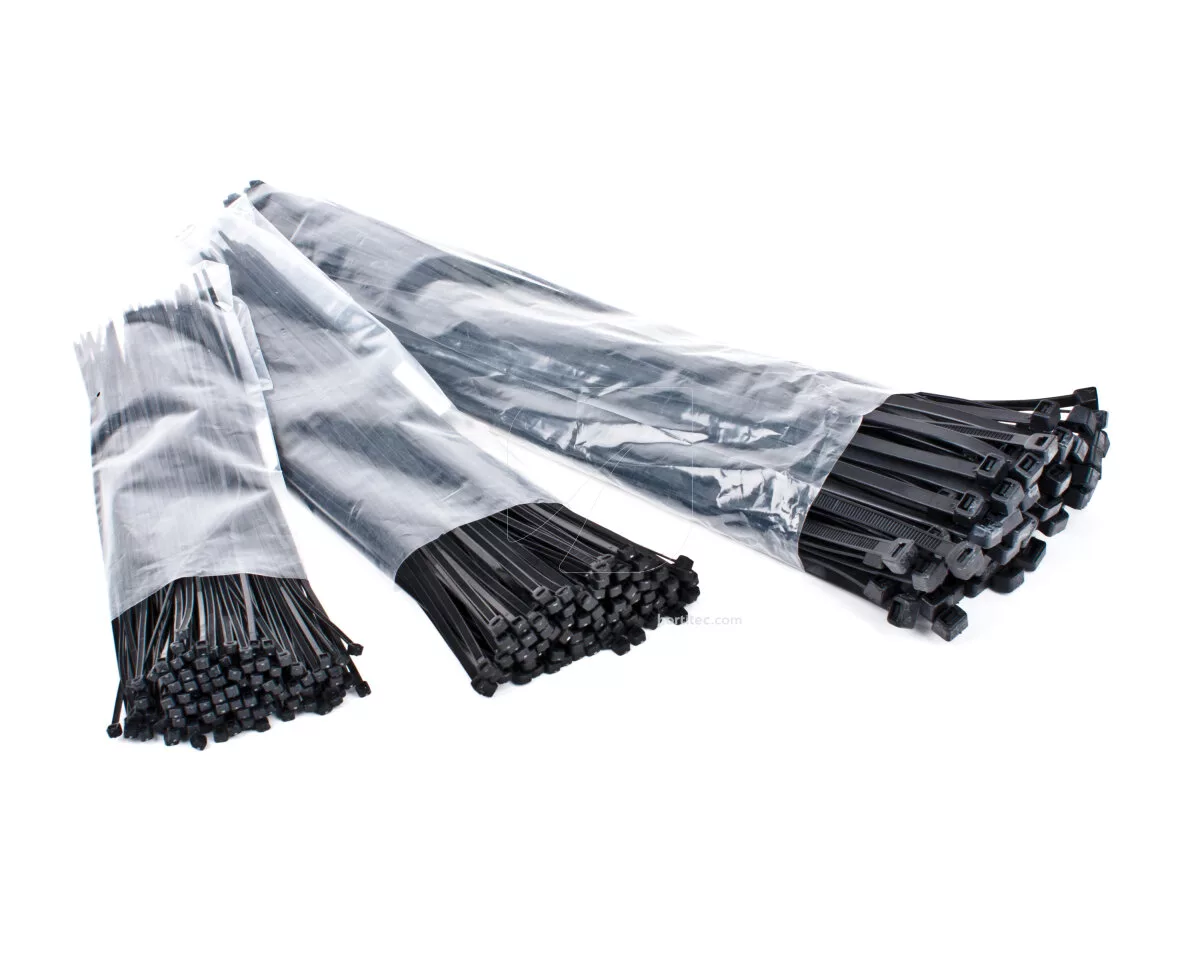 Bridas Negras de Nylon - Accesorios de Sujeción para Conductos
