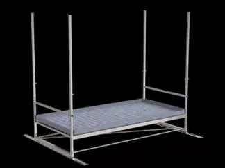 Rack de Cultivo Móvil Single-tier Track VDL 1,2x2,4m - Acero Inoxidable SS304