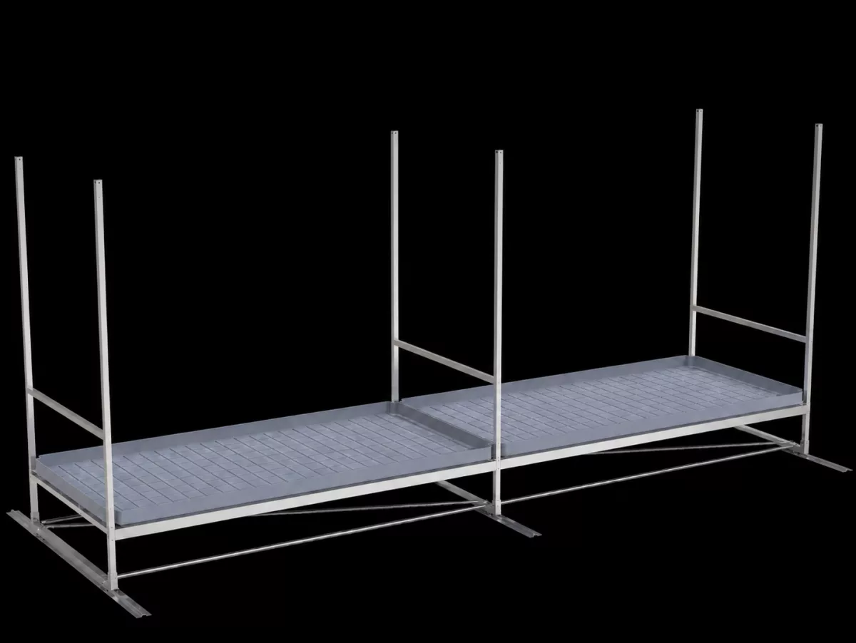 Rack Deslizable con Ruedas Single-tier Track Vdl - Organiza tu Cultivo