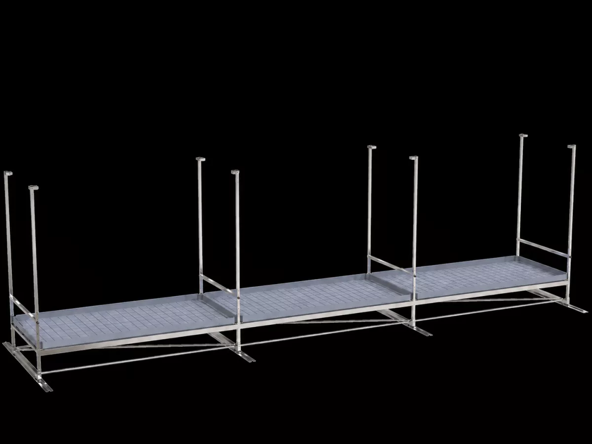 Rack Deslizable con Ruedas Single-tier Track Vdl - Organiza tu Cultivo - Imagen 2