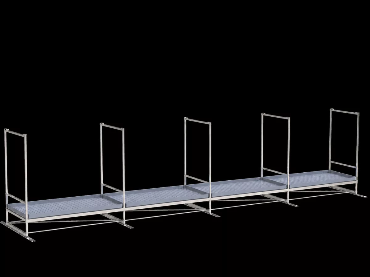 Rack Deslizable con Ruedas Single-tier Track Vdl - Organiza tu Cultivo - Imagen 4