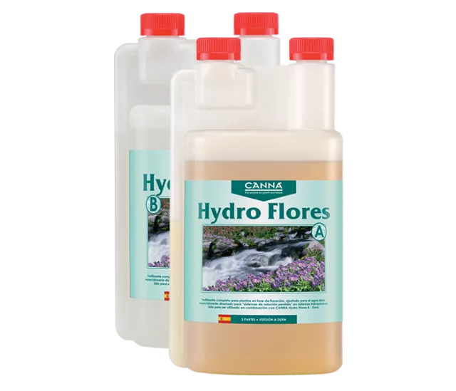 Envase Hydro Flores A agua blanda Canna fertilizante de floracion