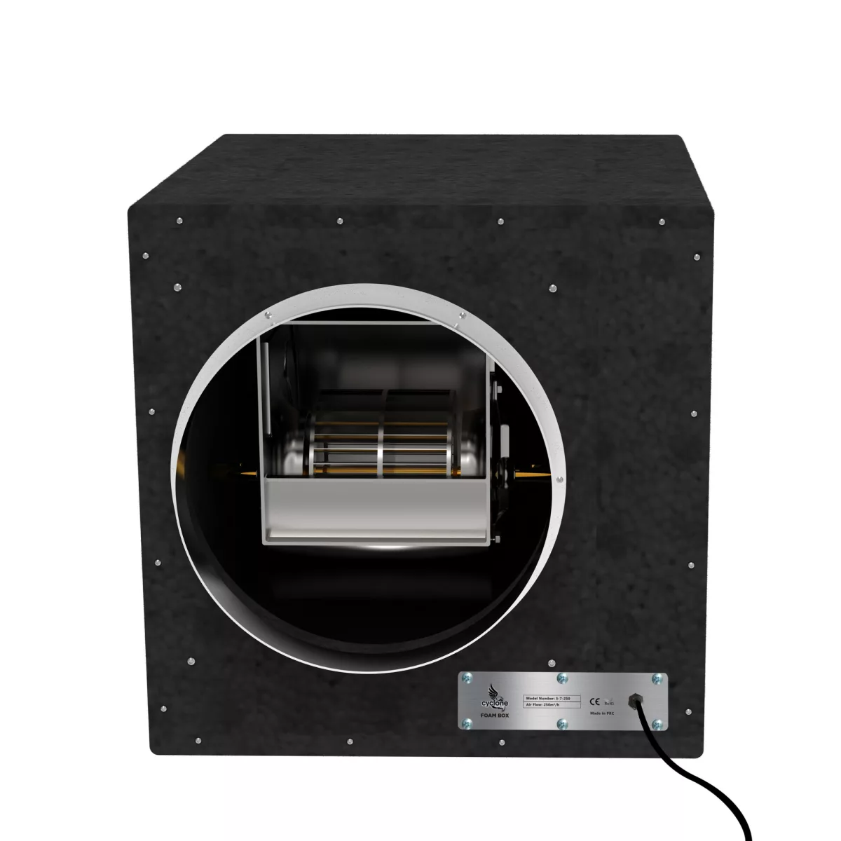 Caja Foam 250 m³/h Cyclone - Control de Ventilación - Imagen 8