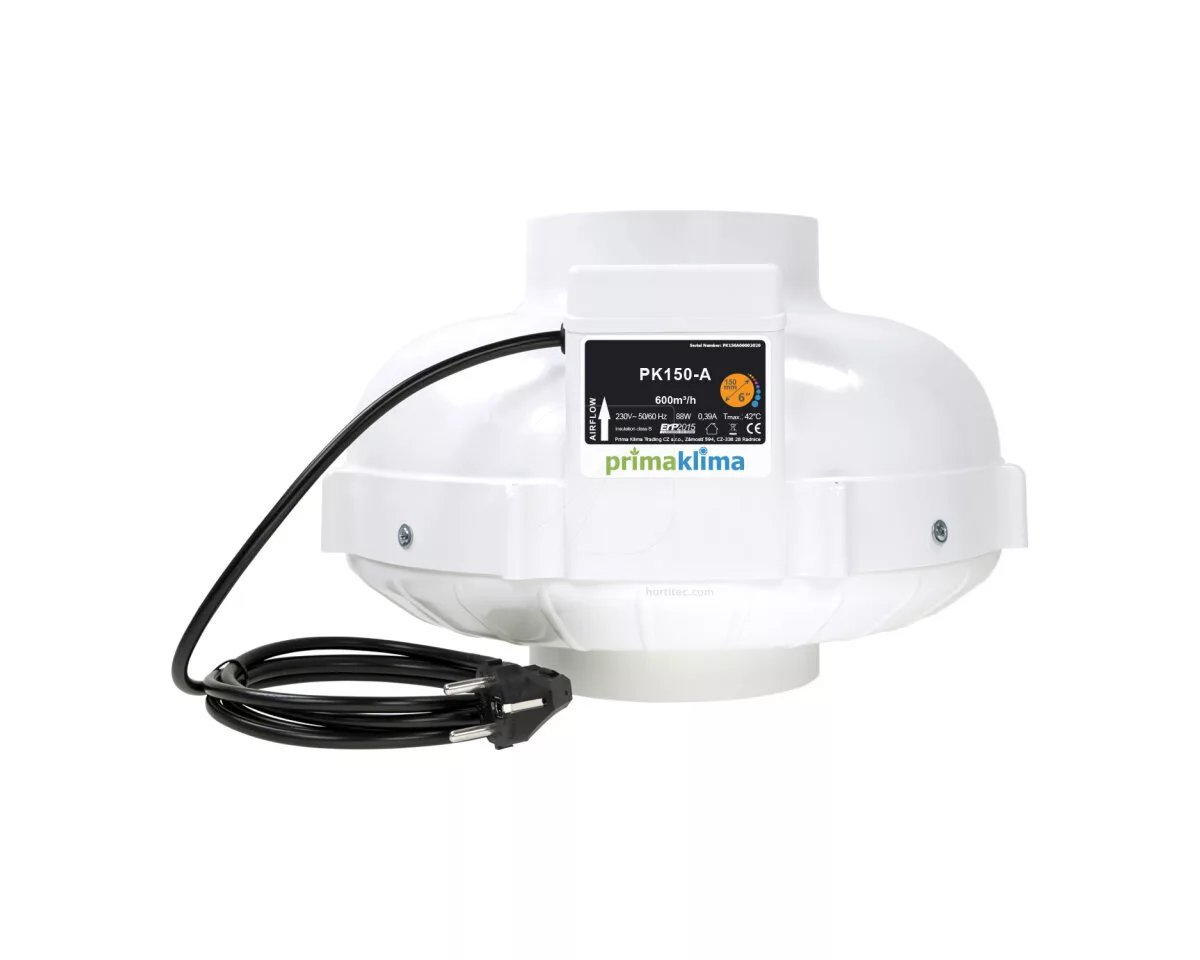 Extractor pk 150 mm-A 1 vel (600 m³/h) Prima Klima - Imagen 2