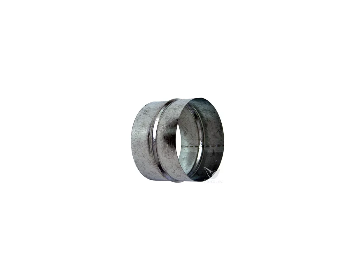 Manguito de Unión Galvanizado para Conductos de Ventilación - Conexión Flexible - Imagen 2