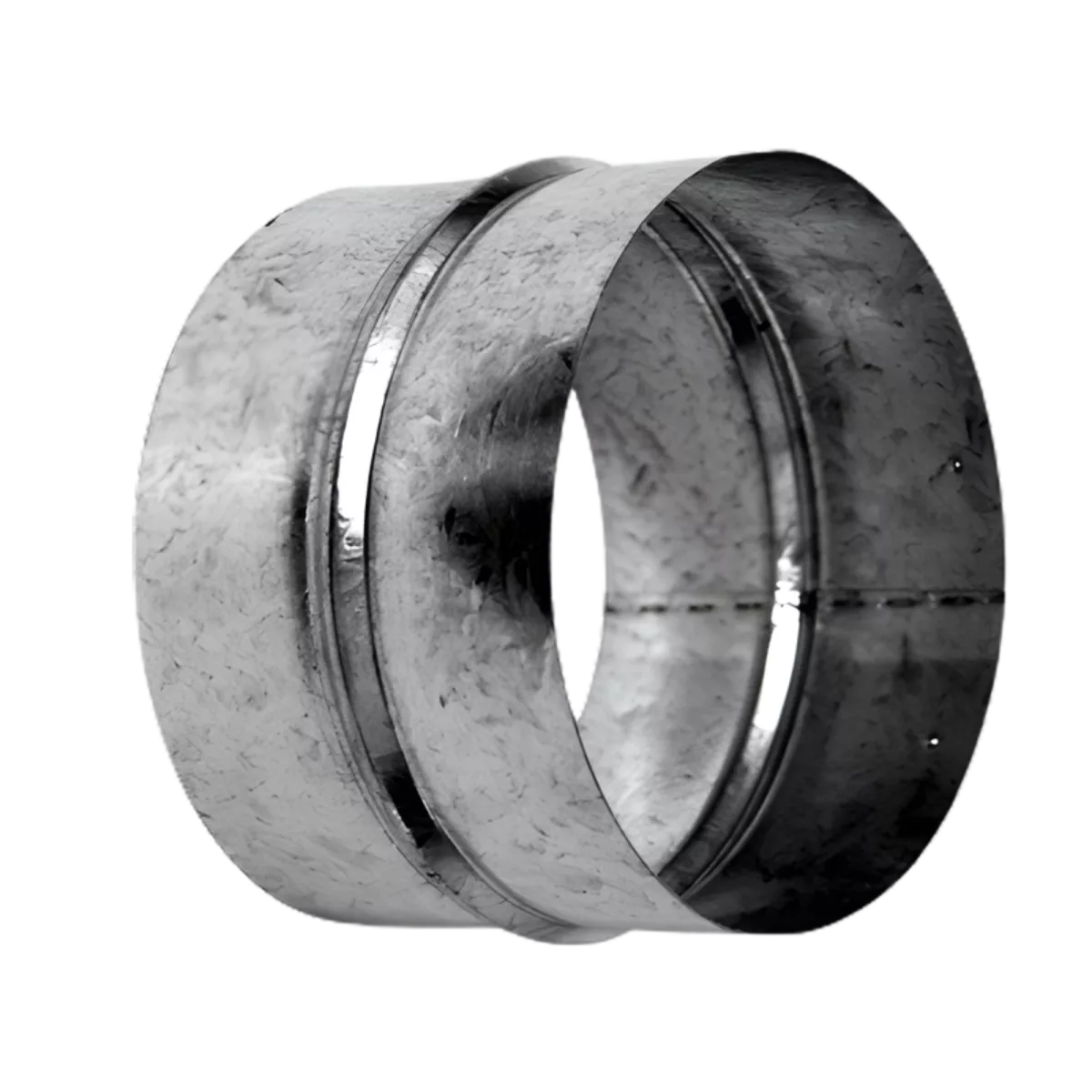 Manguito de Unión Galvanizado para Conductos de Ventilación - Conexión Flexible - Imagen 3