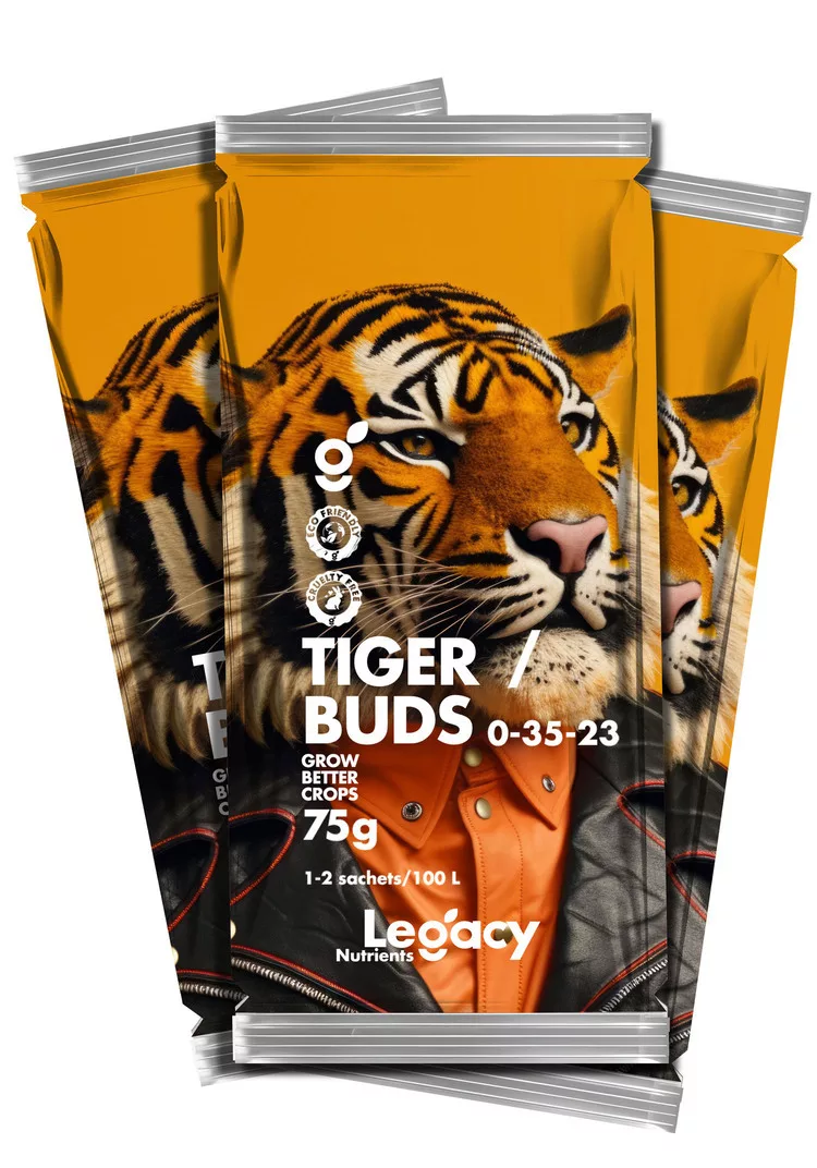 Tiger Buds 75 gr (5 u) Legacy - Potenciador de Fase Reproductiva PK+Mg