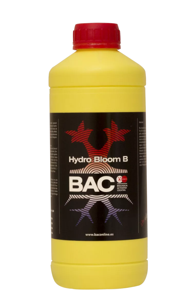 Hydro Bloom B BAC – Fertilizante Mineral Líquido para Hidroponía y Aeroponía