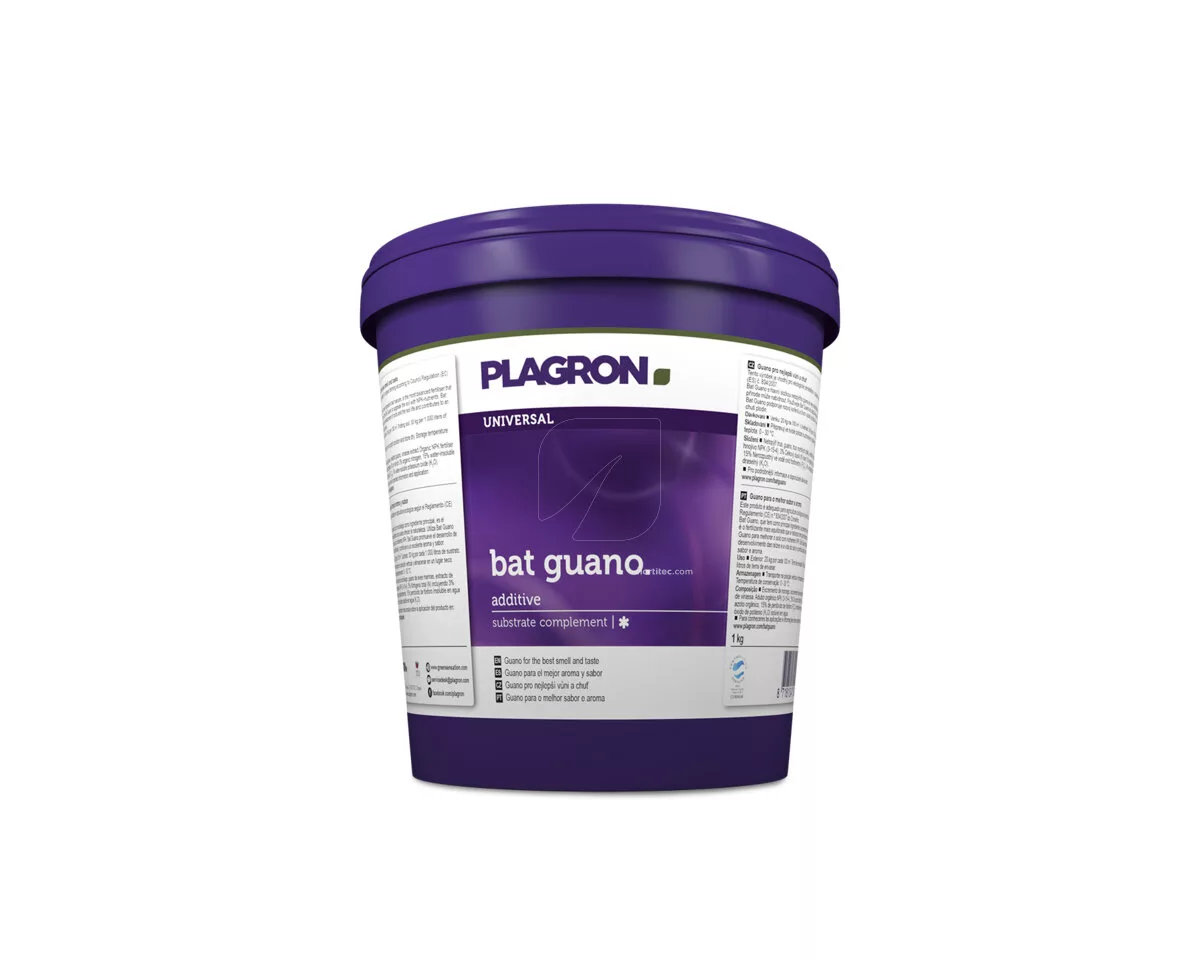Bat Guano 1L Plagron - Fertilizante Orgánico de Estiércol de Murciélago