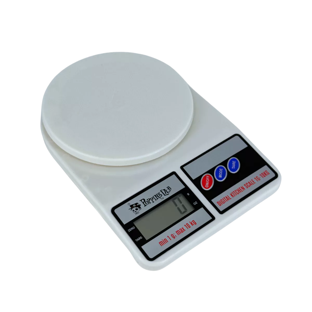 Báscula Digital Poppins Lab 1g-10kg Alta Precisión