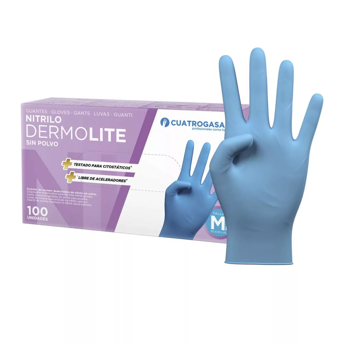 Guantes de Nitrilo Azul 3,5 Mil - Protección Laboral y Jardinería