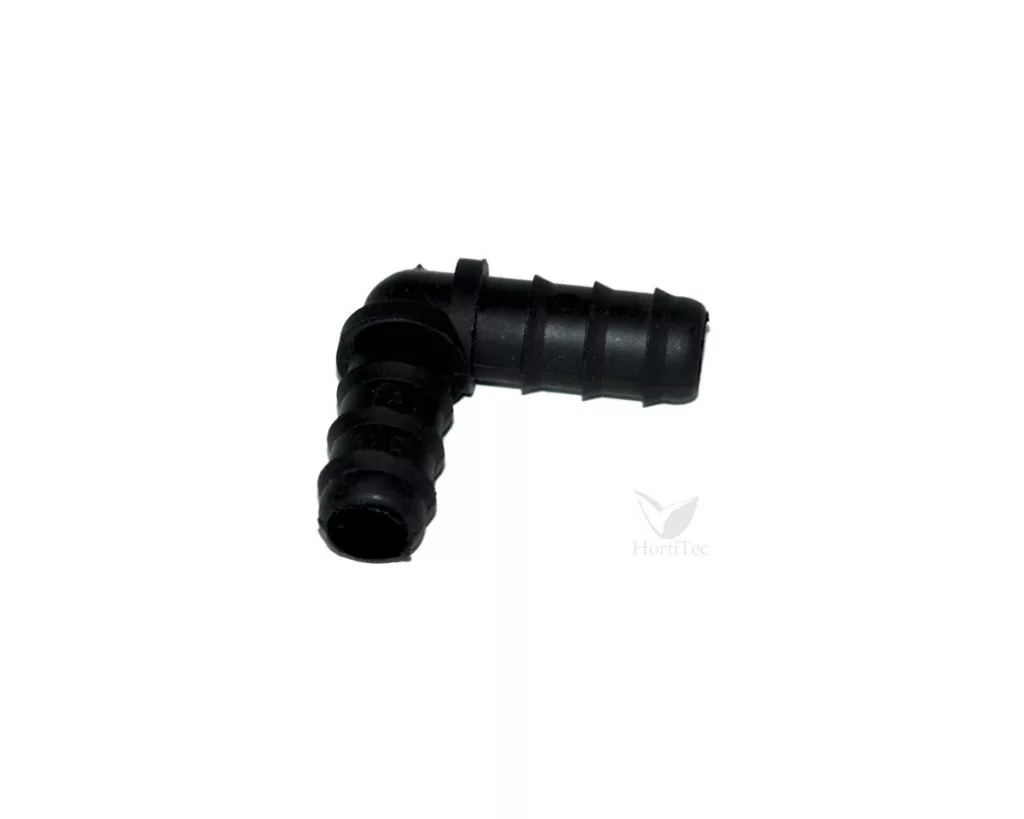 Codo de 90 grados para tubería de riego de 16 mm