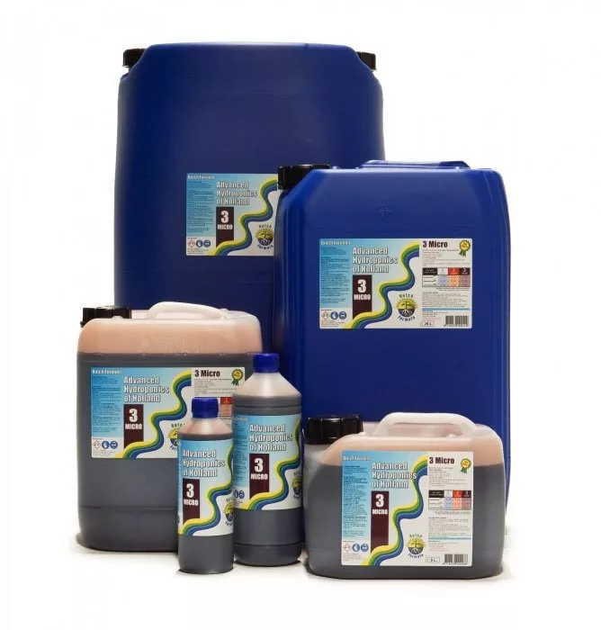 Advance hydroponics of holland, Nutrientes Dutch Formula Micro 3 — vista 2
