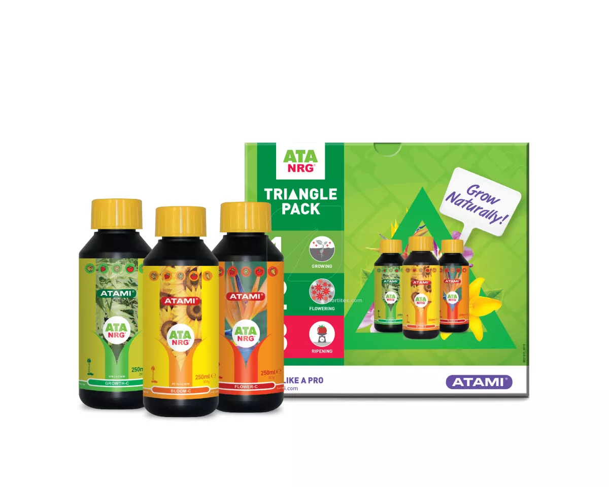 ATA NRG Triangle Pack: Nutrición completa para ciclo vegetativo y reproductivo