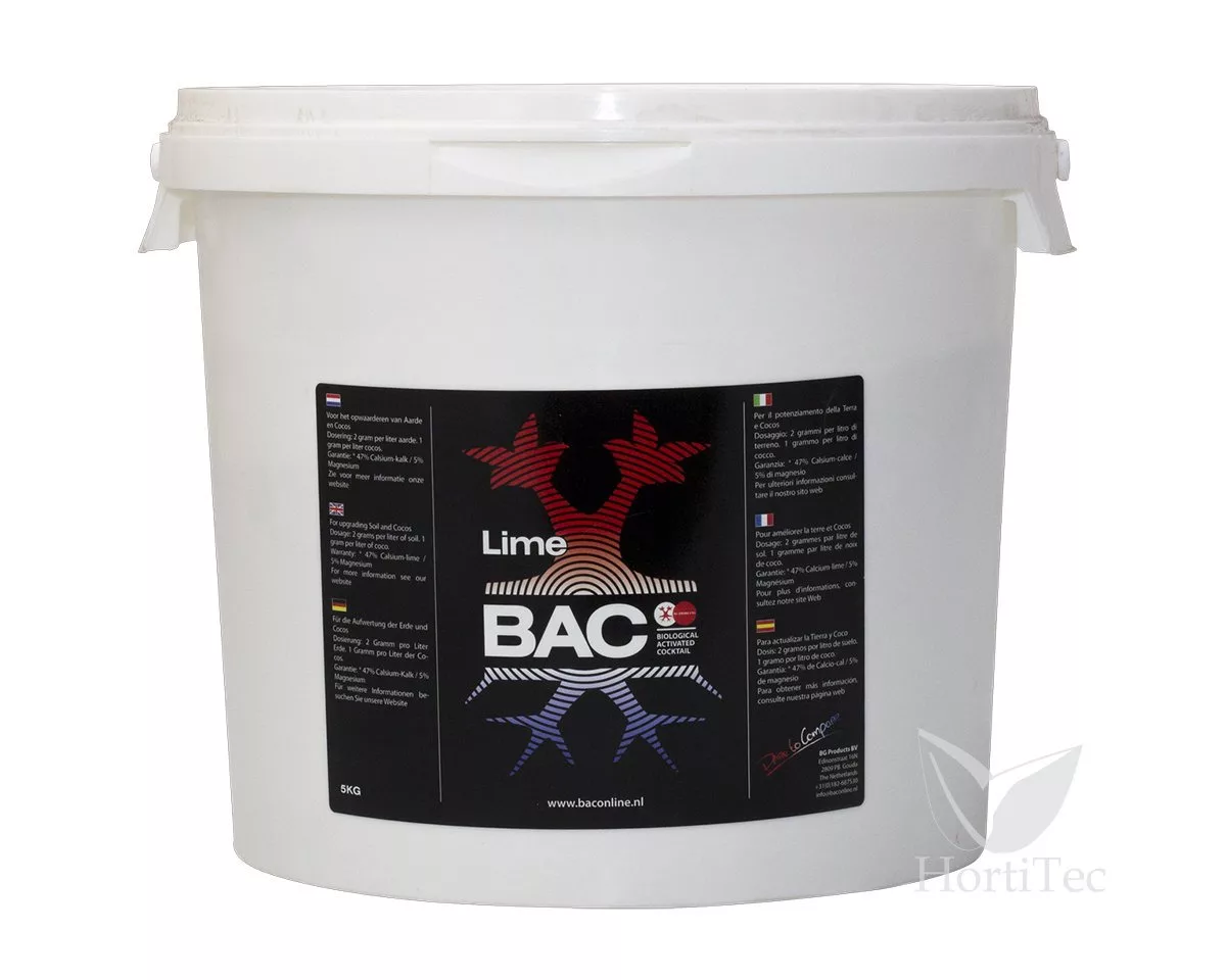 BAC, Nutrientes Lime Chalk Calcio en polvo 5 Kg