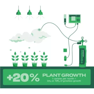 CO2 Suministro y Control Botella co2 Growbro
