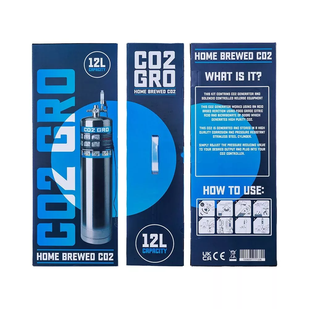CO2 Suministro y Control Sistema de CO2 diy generation 12 L CO2 Gro
