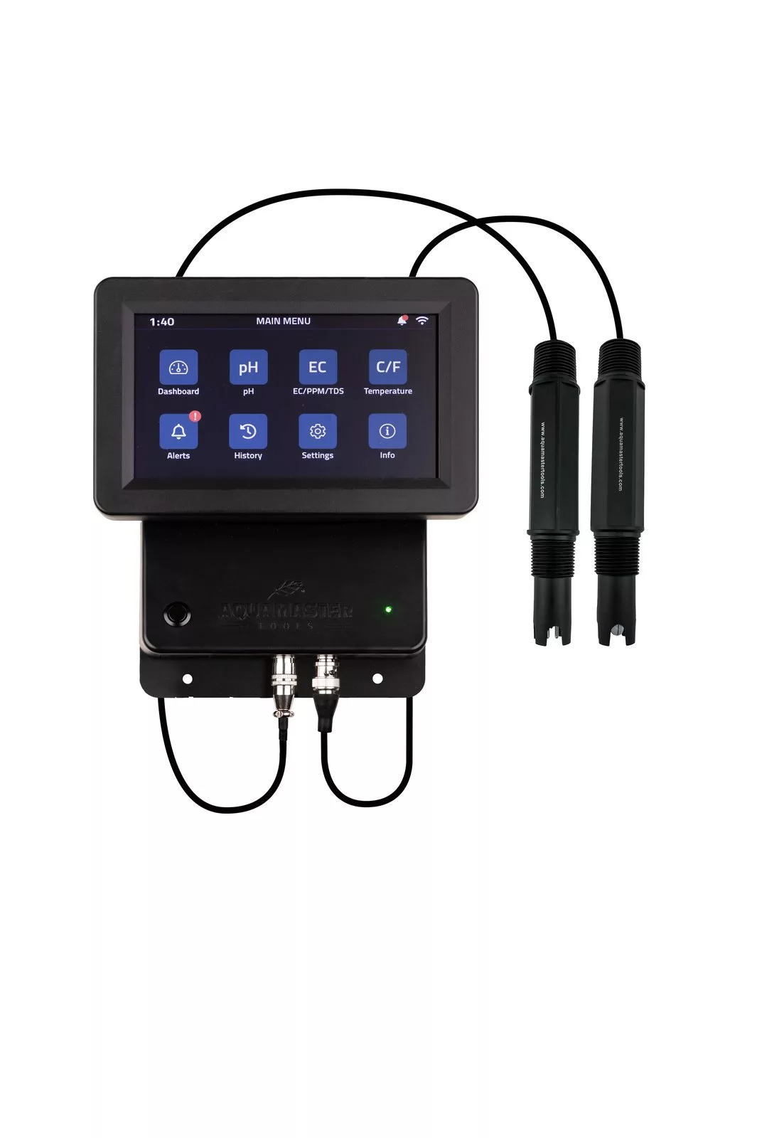 Medidores de pH y EC Kit Controlador C800 Pro y Bomba C10 Inline Aqua Master — vista 3