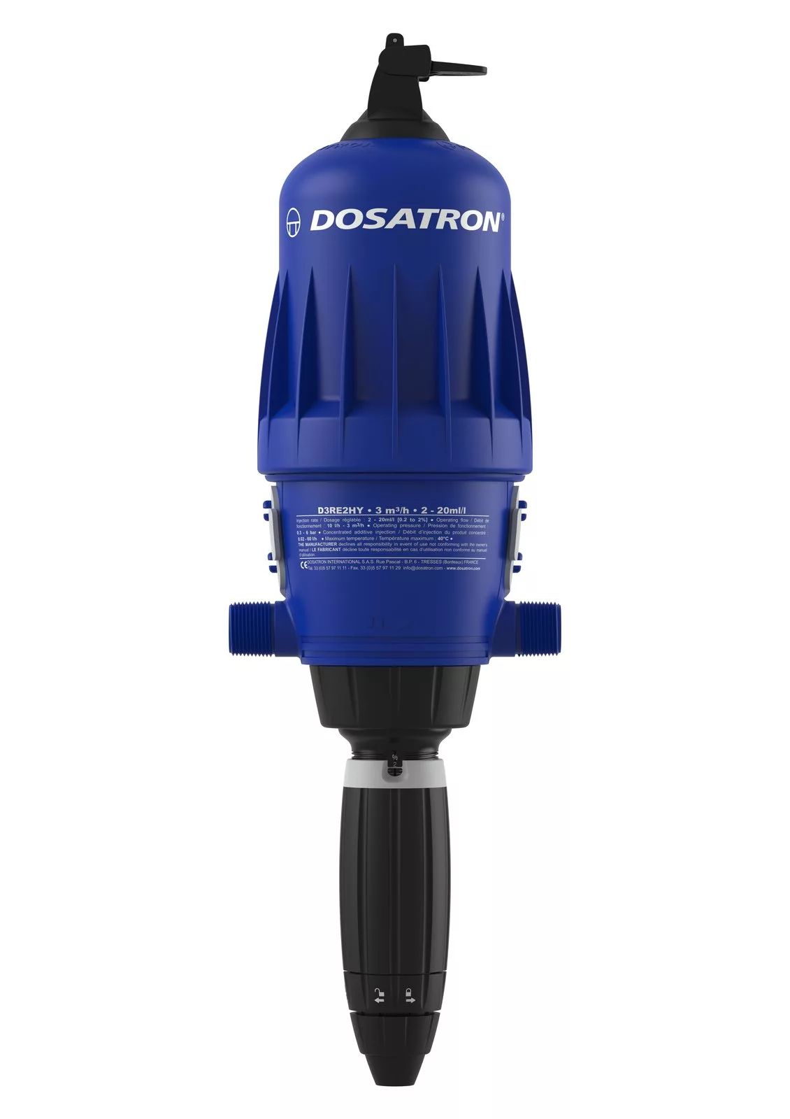Dosificación Dosatron 0,2 a 2%-7,5 a 75 ml D3RE2BPVFHY