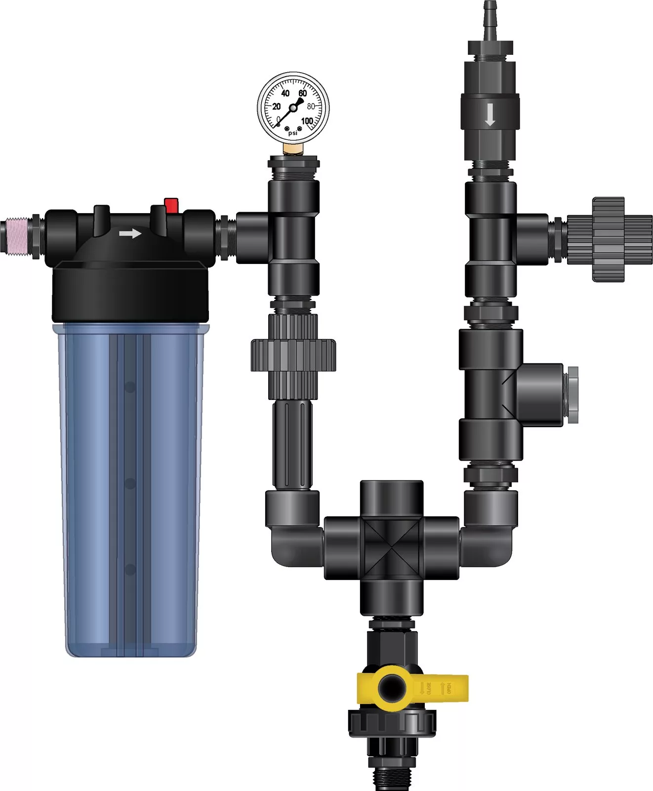 Dosificación Kit para monitor guardian in-line 3/4″ (HYKNOMON-BSP) Dosatron