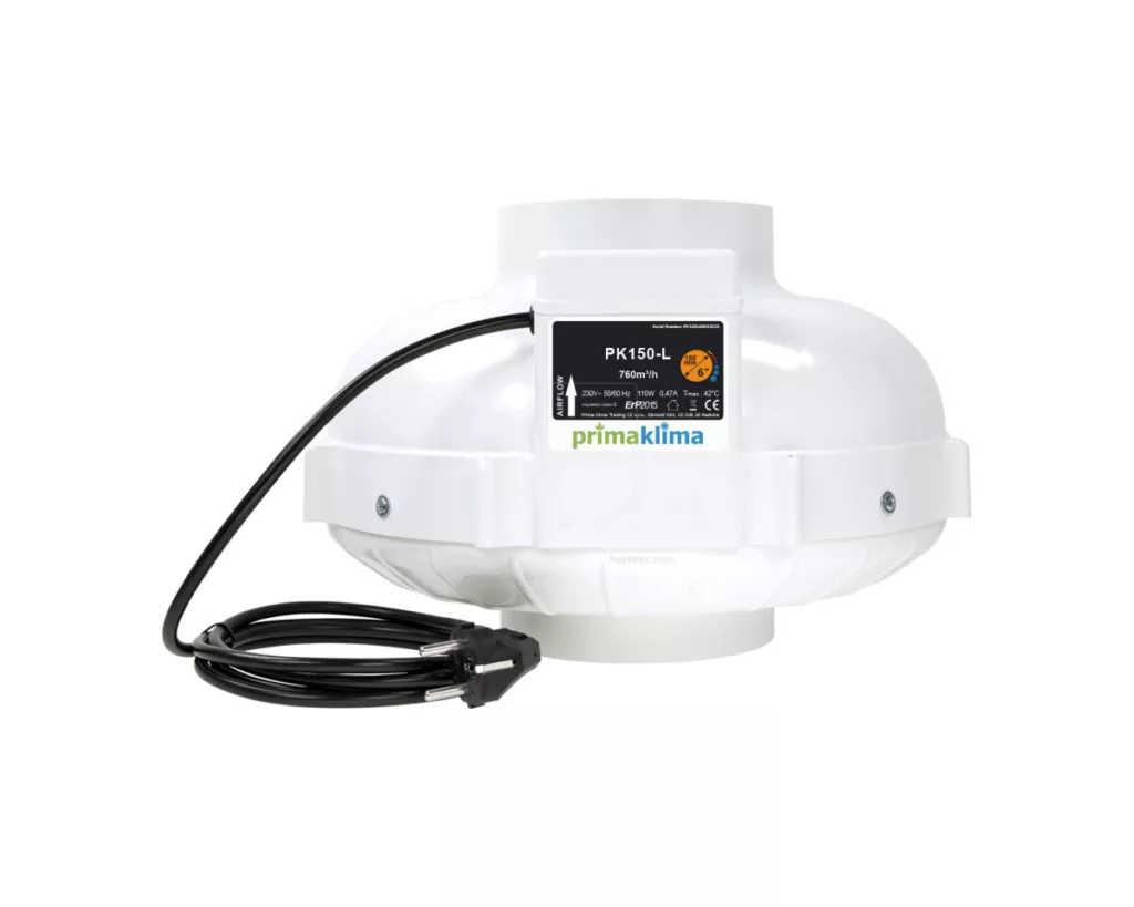 Extractor de Aire Prima Klima 1 Velocidad - Alta Eficiencia