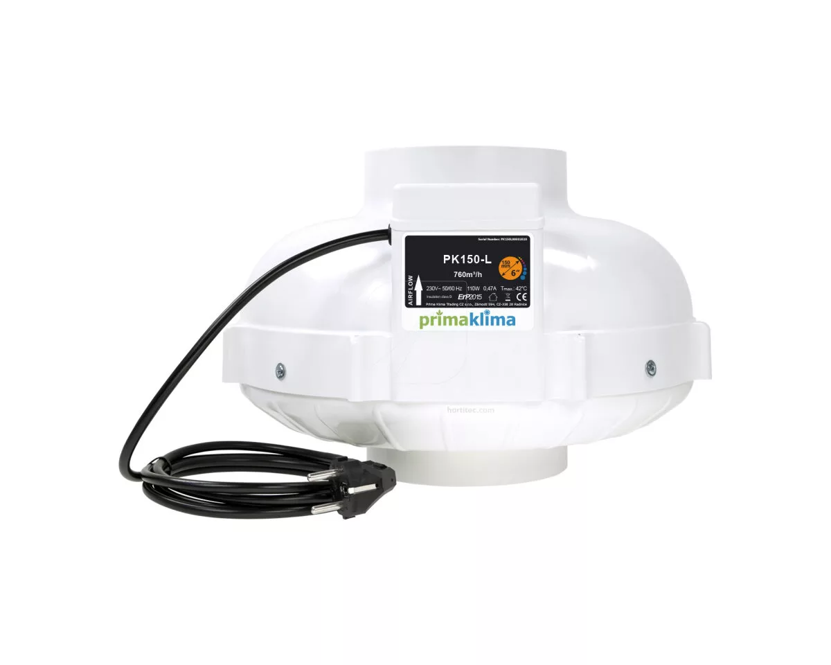 Extractor de Aire Prima Klima 1 Velocidad - Alta Eficiencia