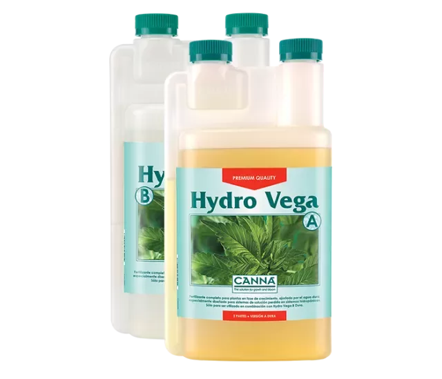 CANNA Hydro Vega B Agua Dura: Nutrientes Específicos para Plantas en Sistemas de Riego Automático