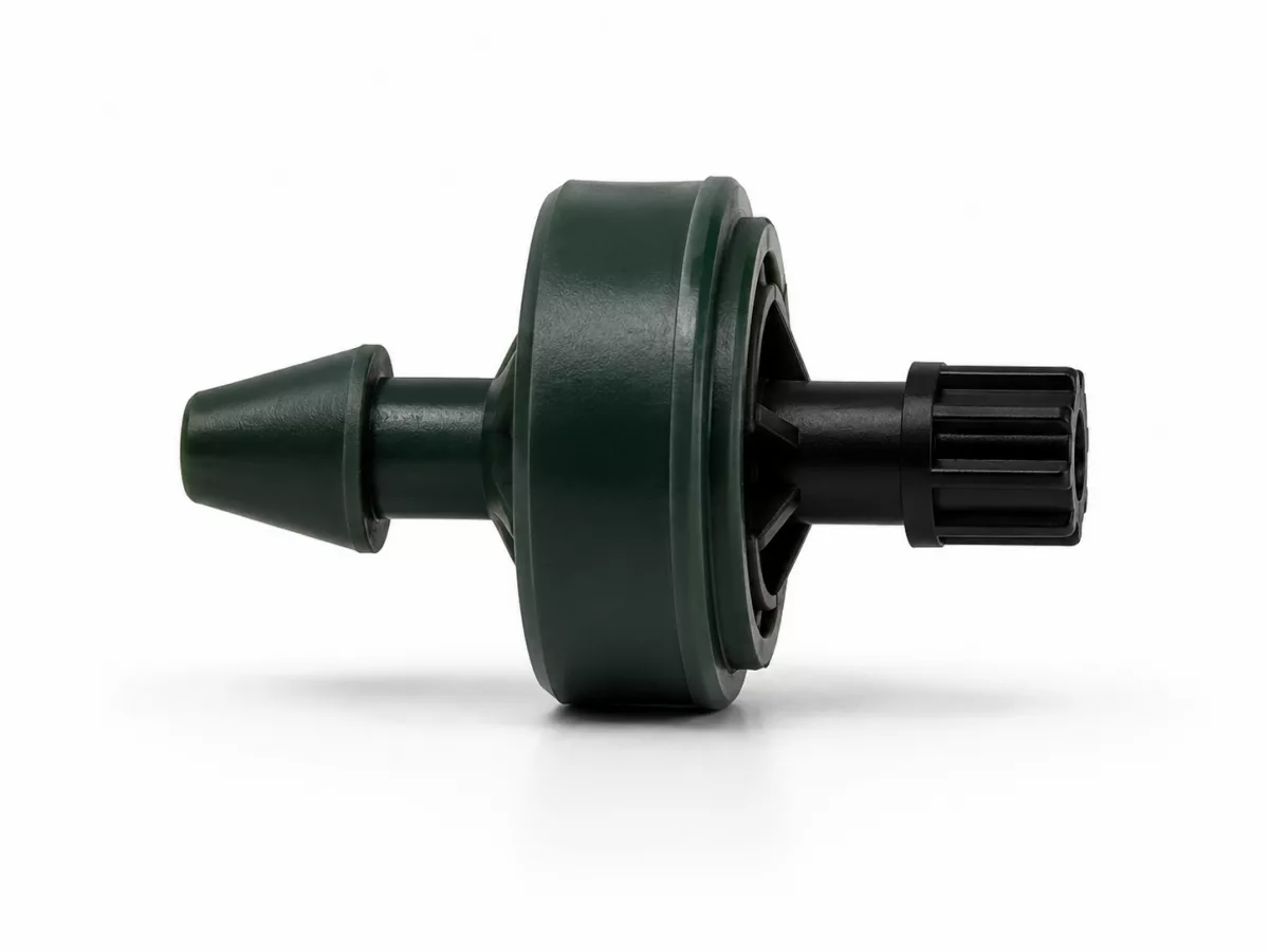 Gotero autocompensante con salida cilíndrica salida carpintero 8 l/h