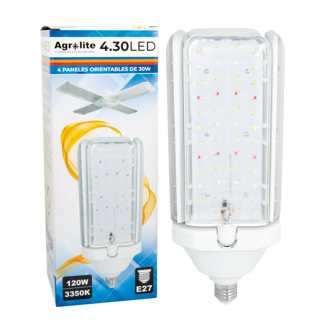 LED 4.30 E27 120W Agrolite - Luminaria Ajustable para Jardines Verticales - Imagen 7