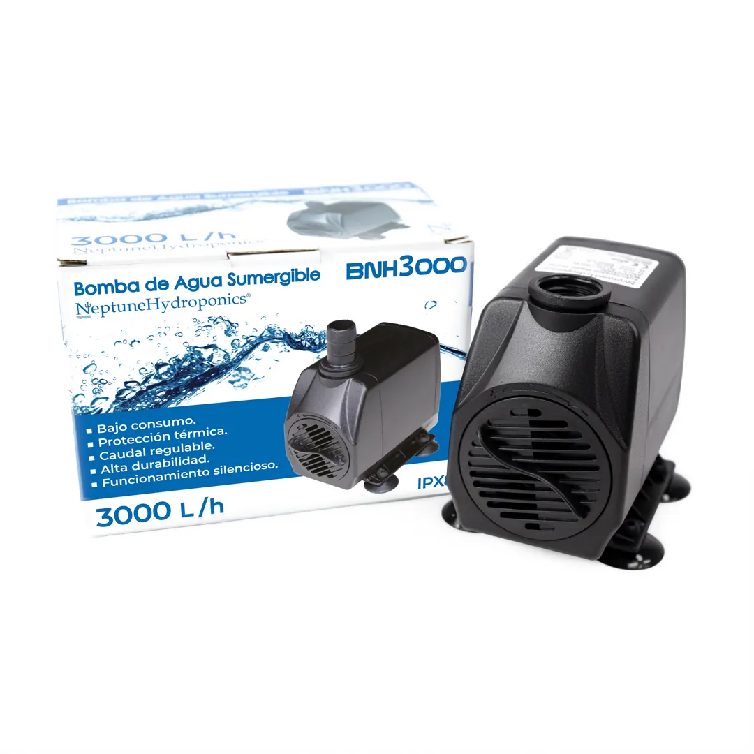 Bomba Sumergible Neptune Hydroponics - Caudales 1000, 2000 y 3000 L/h - Imagen 3