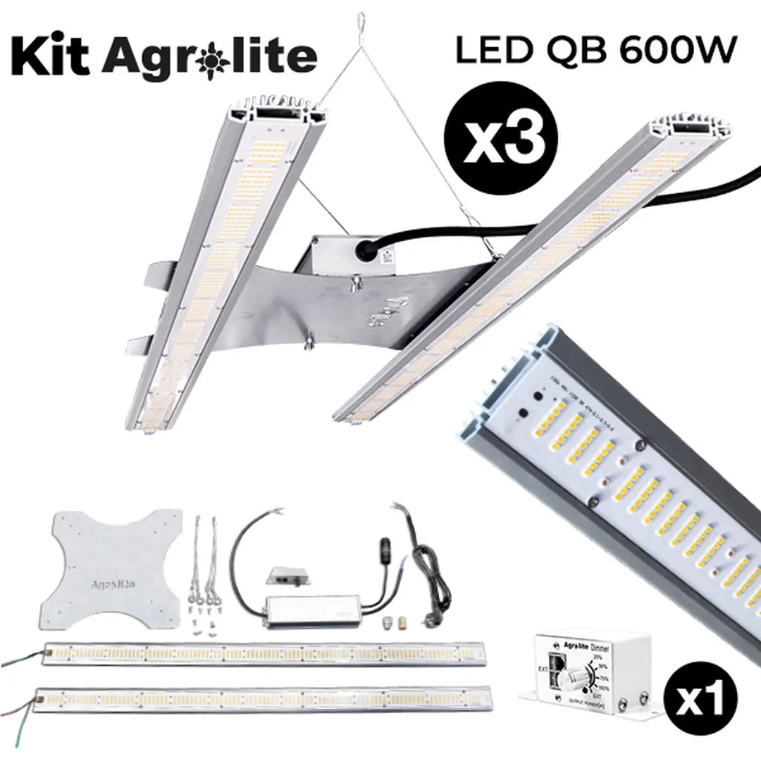 Kit Agrolite LED QB 600W - Iluminación de Alta Potencia