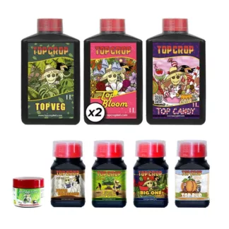 Top Crop Starter Pack - Kit Profesional de Nutrientes para Plantas