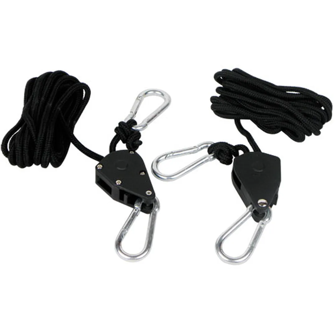 Kit de Poleas con Freno Rope Ratchet 2 uds - Suspensión de Cargas hasta 68 kg