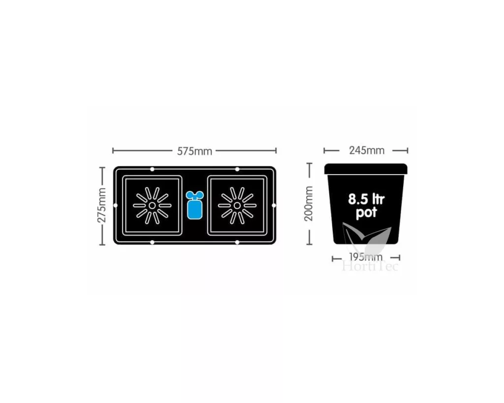 Hidroponía y Tierra Easy2grow 2 (2 macetas) — vista 3
