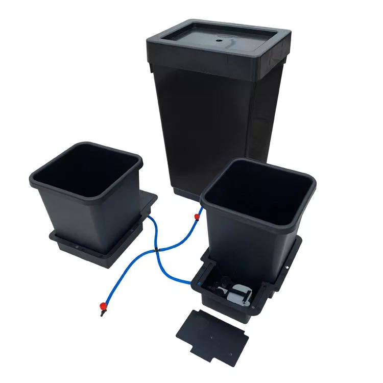 Hidroponía y Tierra Sistema 2 Pot System