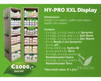 HY-PRO, Nutrientes Hy-Pro XXL display