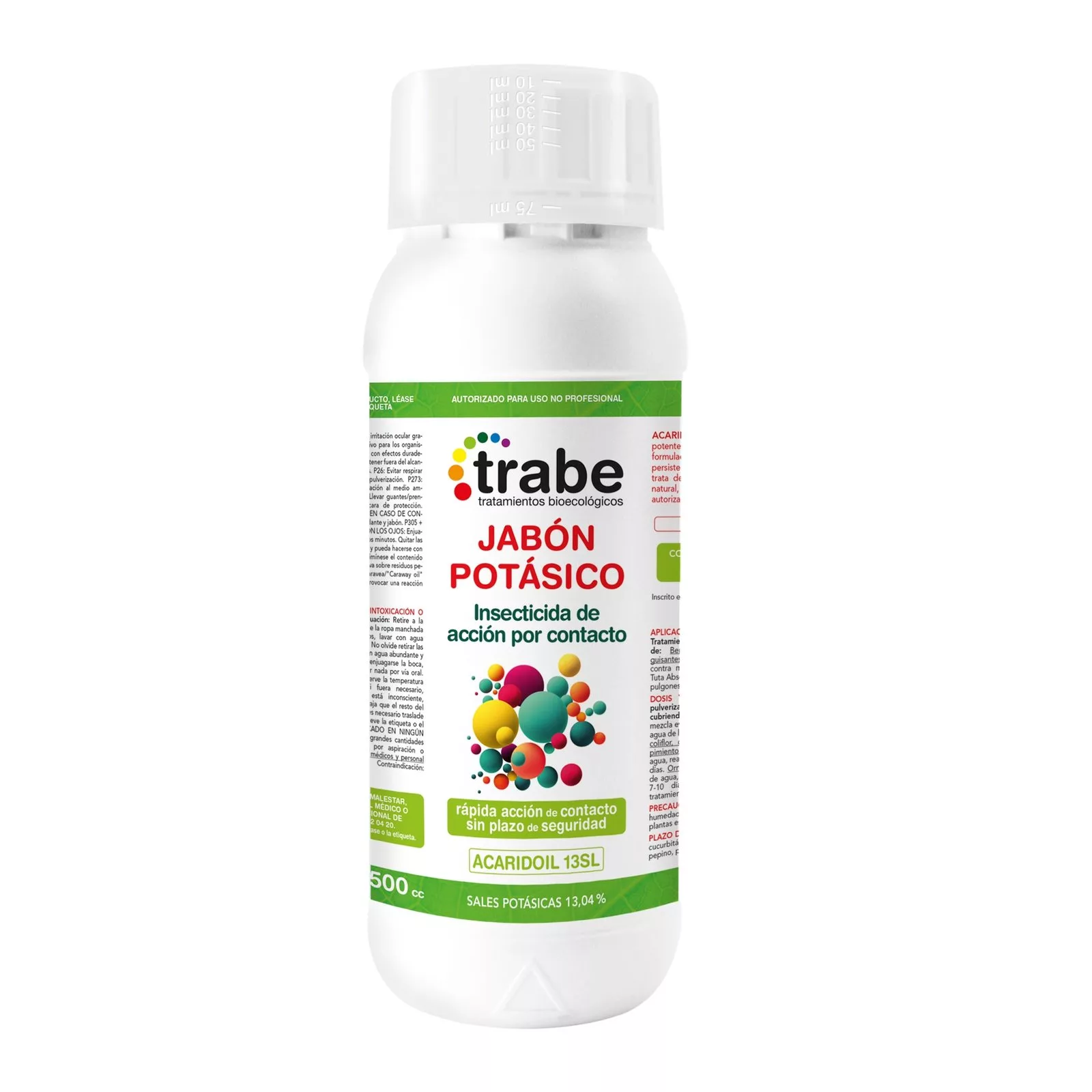 Insecticidas Biológicos, Trabe Acaridoil 13SL Jabón potásico 500 ml Trabe