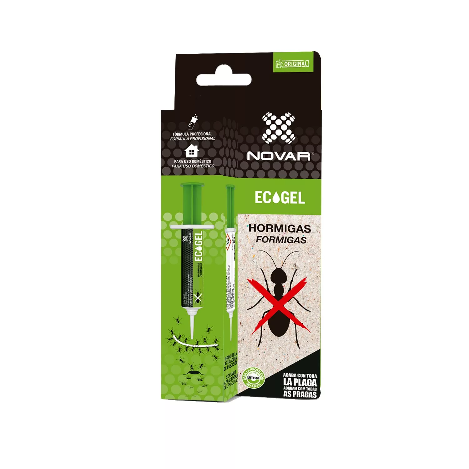 Insecticidas Químicos, NOVAR Jeringa hormigas 5 gr Vithal