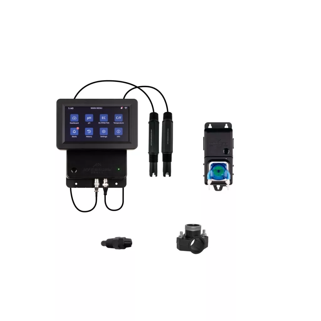 Kit Controlador C800 Pro y Bomba C10 Inline Aqua Master para Riego