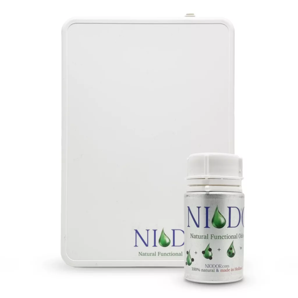 Kit de inicio Niodor®: Difusor de aceites esenciales con purificador de aire