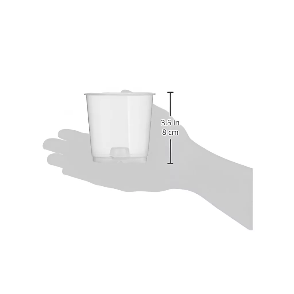 Maceta transparente para orquídeas Growth Technology de 9 cm