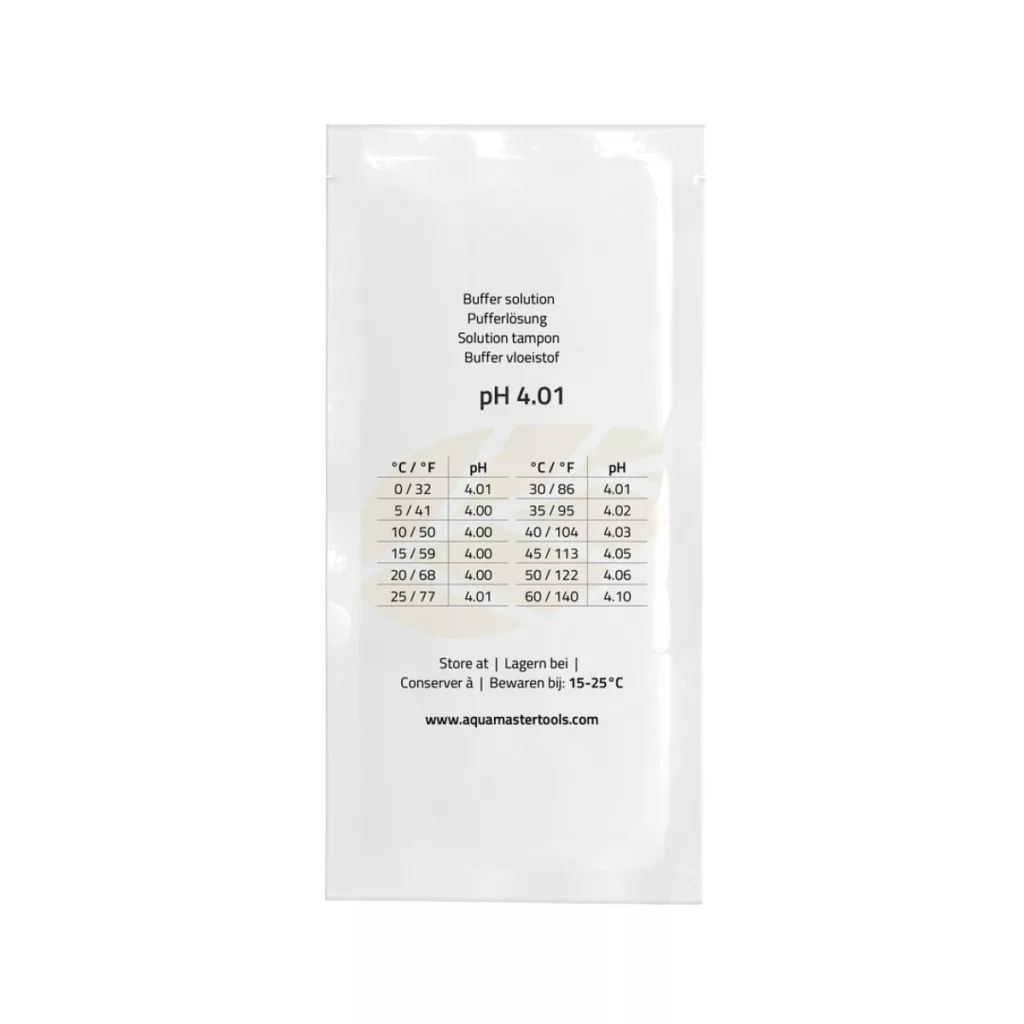 Medidores de pH y EC Solución de calibración ph 4,01 Aquamaster — vista 2