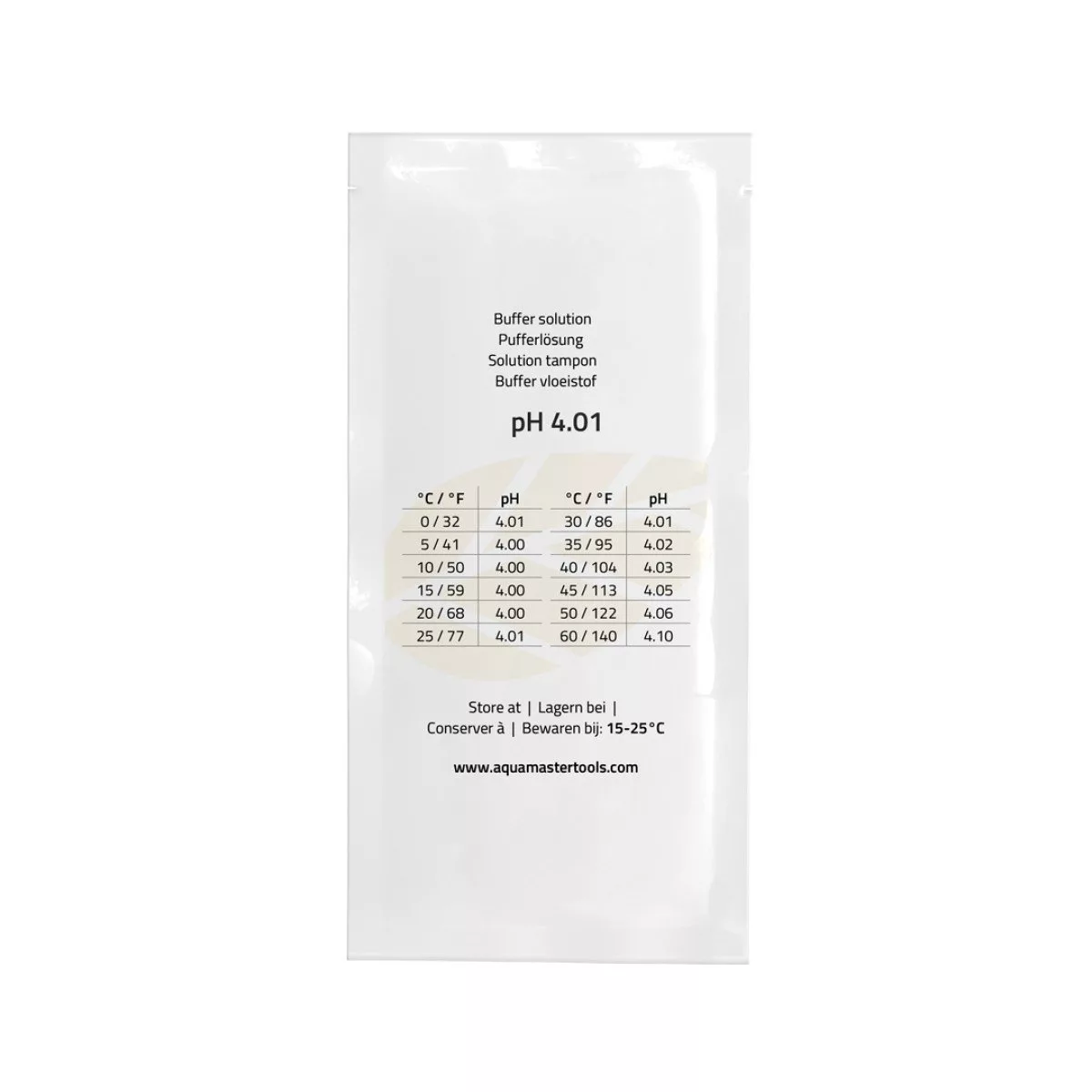 Medidores de pH y EC Solución de calibración ph 4,01 Aquamaster — vista 2