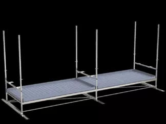 Mesas de Cultivo Single-tier Track Rolling Growing Rack+top light bars VDL